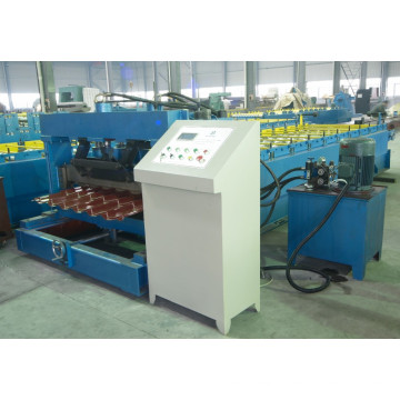 2015 metal steel roof tile sheet roll forming machine with PLC control